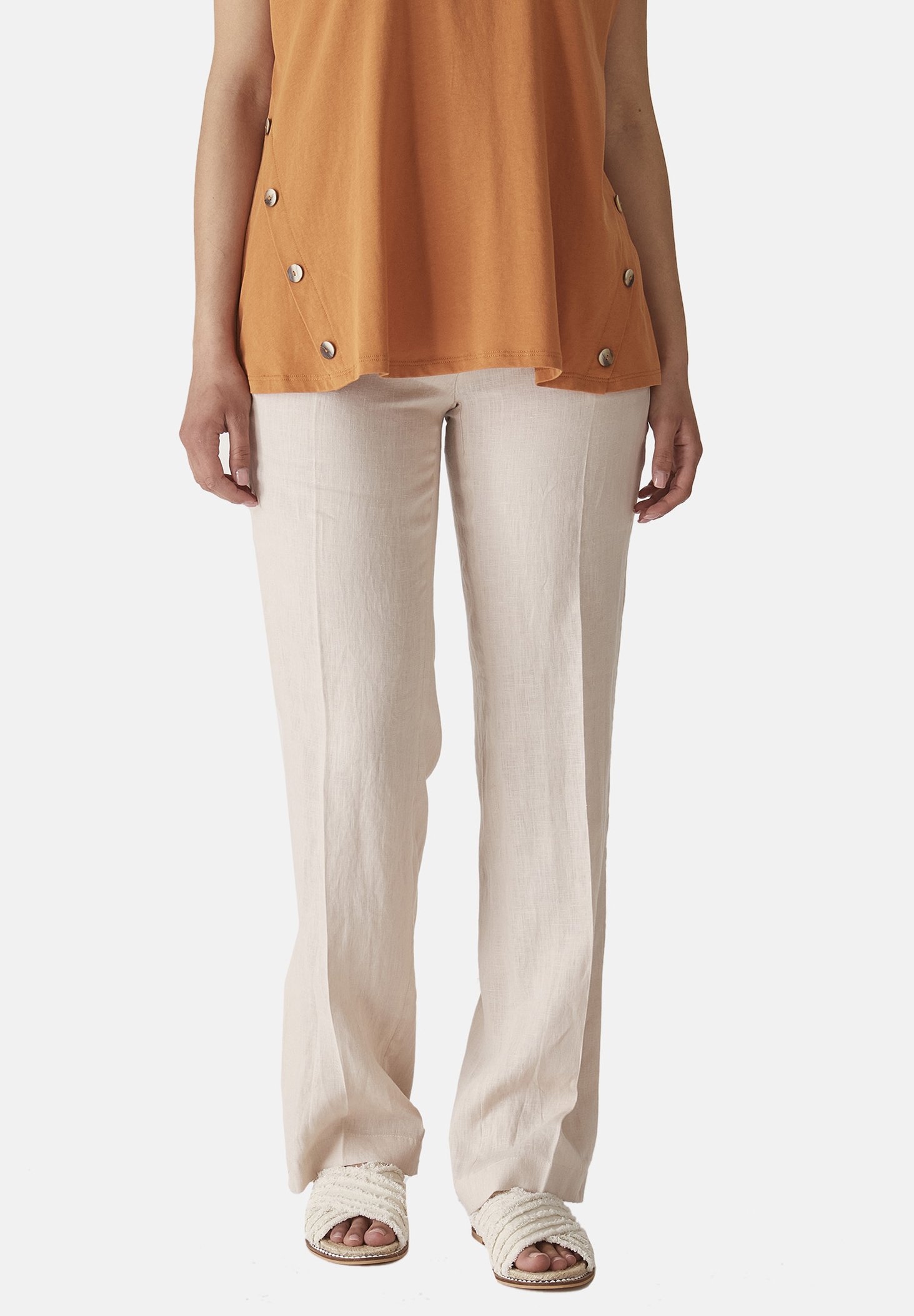 Elena Mirò FLUIDO IN PURO - Pantaloni - beige - Zalando.it