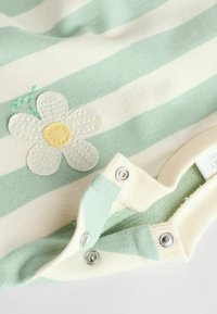 Next SET - Mikina - green white stripe flower