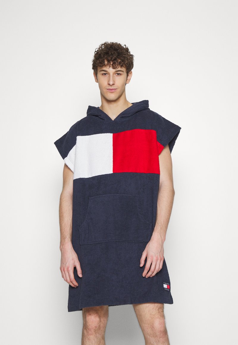 Tommy Jeans PONCHO Dressing gown dark blue Zalando.co.uk