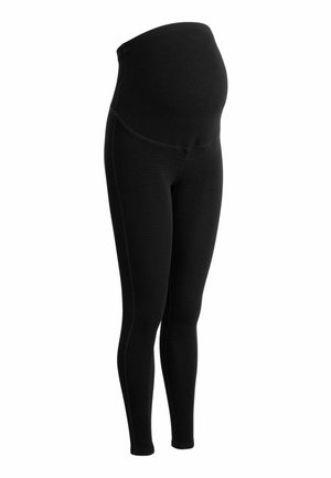 MATERNITY WAFFLE  - Leggingsit - black