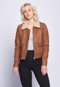 Maze Lederjacke - cognac