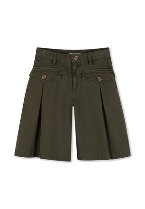 BERMUDA MET FLAPZAKKEN - Shorts - olive