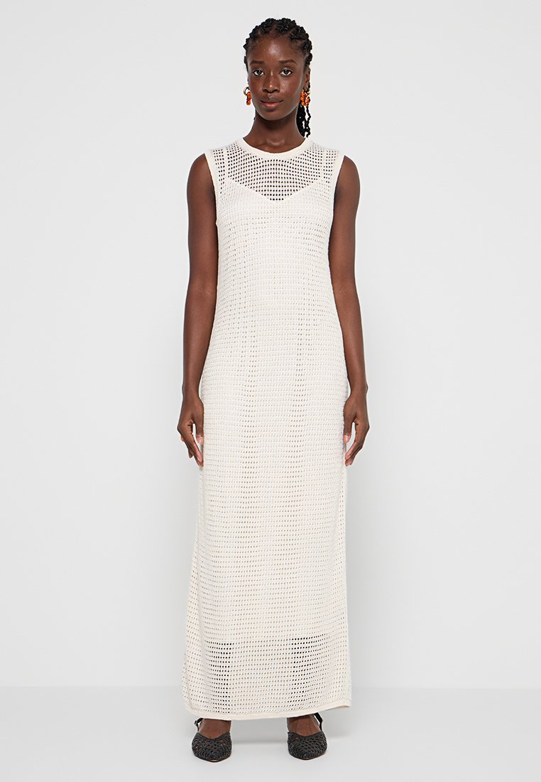 Theory Gebreide jurk crème