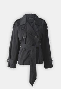 SHORT BELTED TRENCH - Summer jacket - black