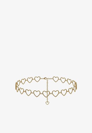 Alpenflüstern, TRACHTEN-KETTENGÜRTEL GEZWIRBELTES HERZ (GOLD-FARBEN) - Other accessories - gold-coloured