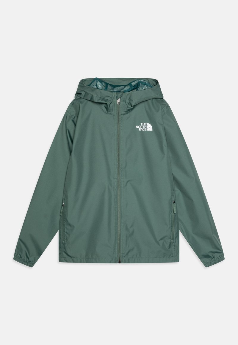 The North Face TEEN ZIPLINE RAIN JACKET - Vandeniui atspari striukė - duck green