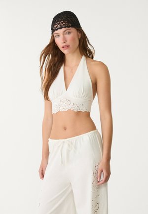 BLEND HALTER - Débardeur - white