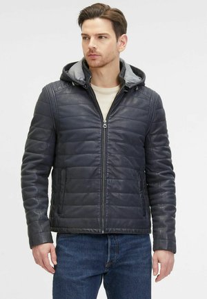 GMLYMAN - Veste en cuir - dark blue