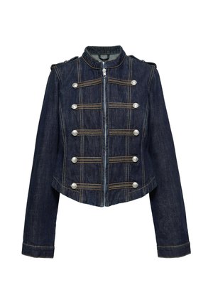 PULL&BEAR, STAND COLLAR - DENIM JACKET - Cowboyjakker - dark blue