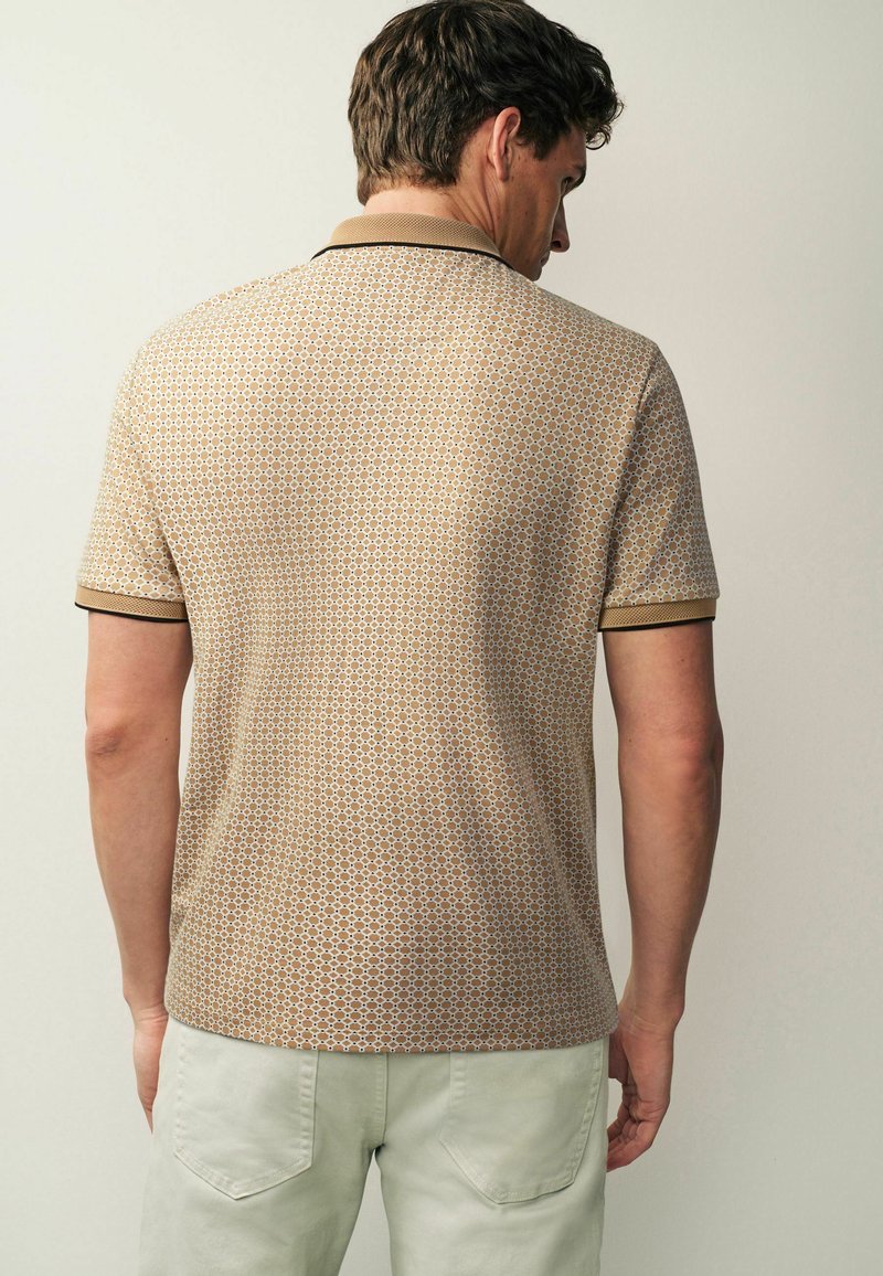 Next GEO PRINT - Poloshirts - neutral brown geo