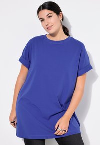 Studio Untold LONGLINE - Jednoduché tričko - blue violet