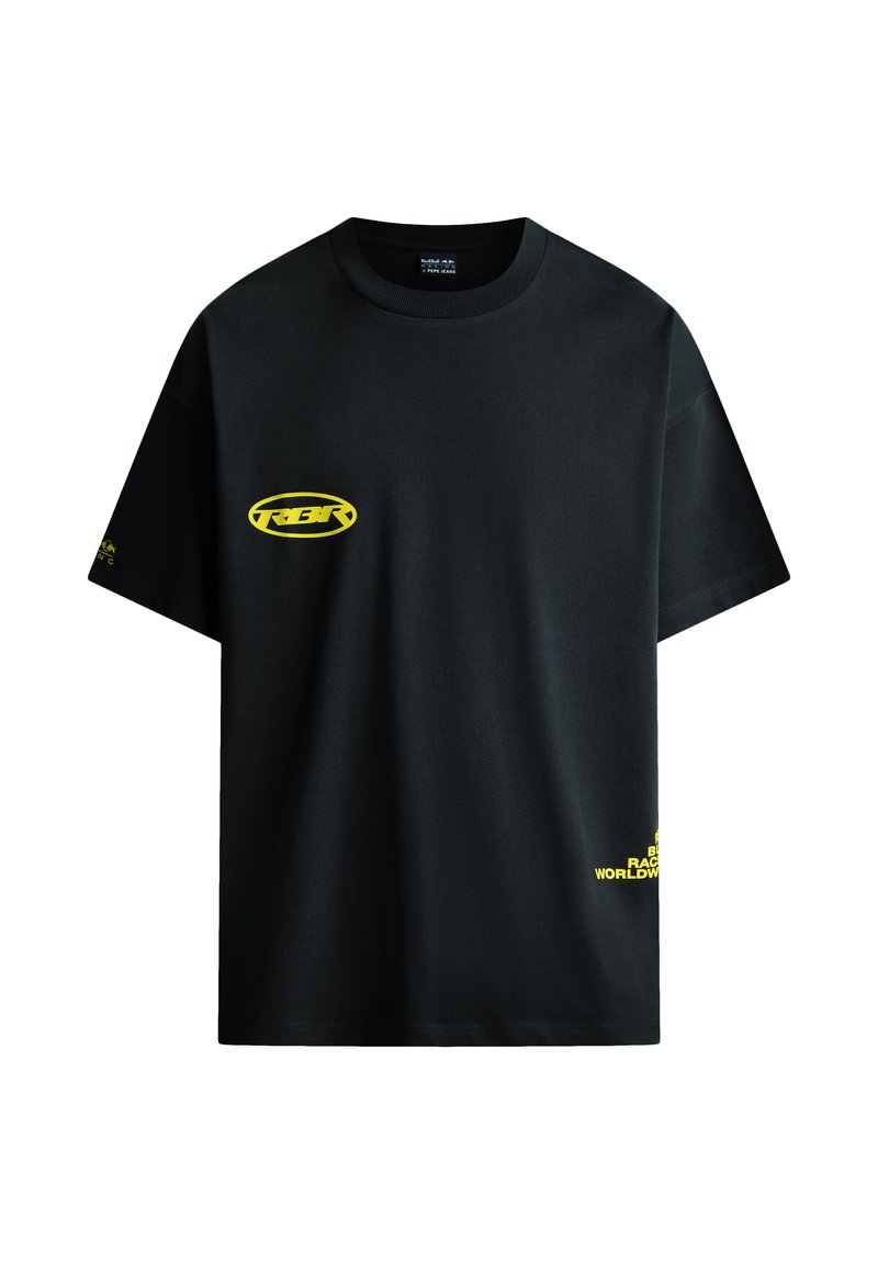 Red Bull Racing x Pepe Jeans T-shirt print zwart Red Bull Racing x Pepe Jeans T-shirt print zwart