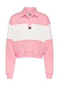 Tommy Jeans BADGE - Ilgarankovis viršutinės dalies drabužis - ballet pink multi