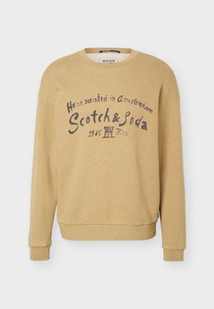 Scotch & Soda, FRONT CHEST ARTWORK RELAXED FIT - Φούτερ - dijon melange