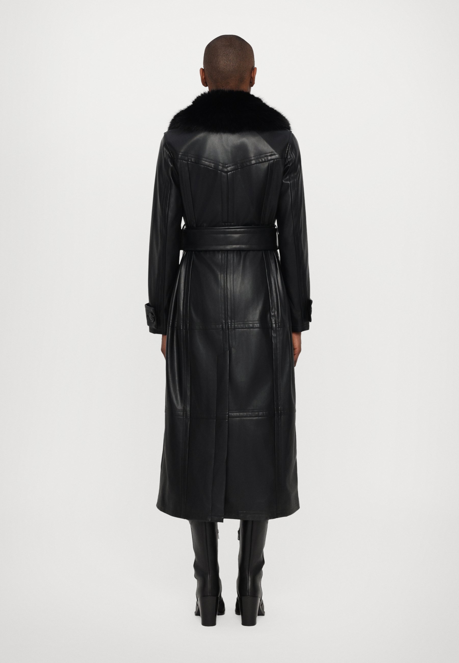 STAND STUDIO LILAH COAT - Faux leather jacket - black - Zalando