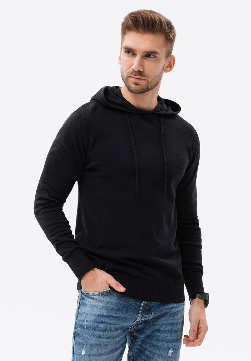 Ombre Kapuzenpullover - black