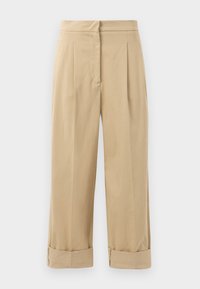 BRONZO - Auduma bikses - beige