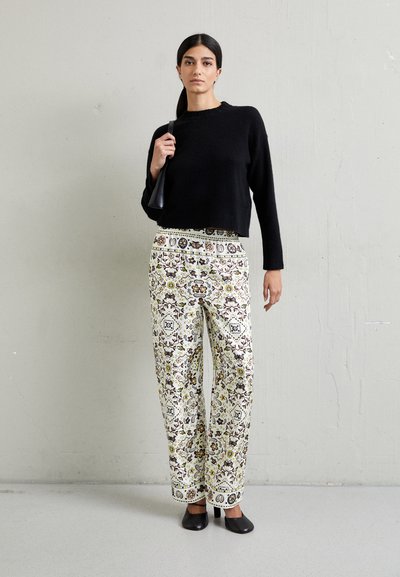 Tory Burch PANT - Παντελόνι - ivory pisces dream