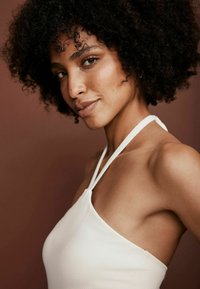 Mint Velvet TUMMY CONTROL BACK SPLIT REGULAR FIT - Fürdőruha - black white