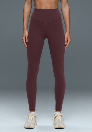 OYSHO, COMFORTLUX ANKLE-LENGTH LEGGINGS 31320226 - Leggingbroek - burgundy