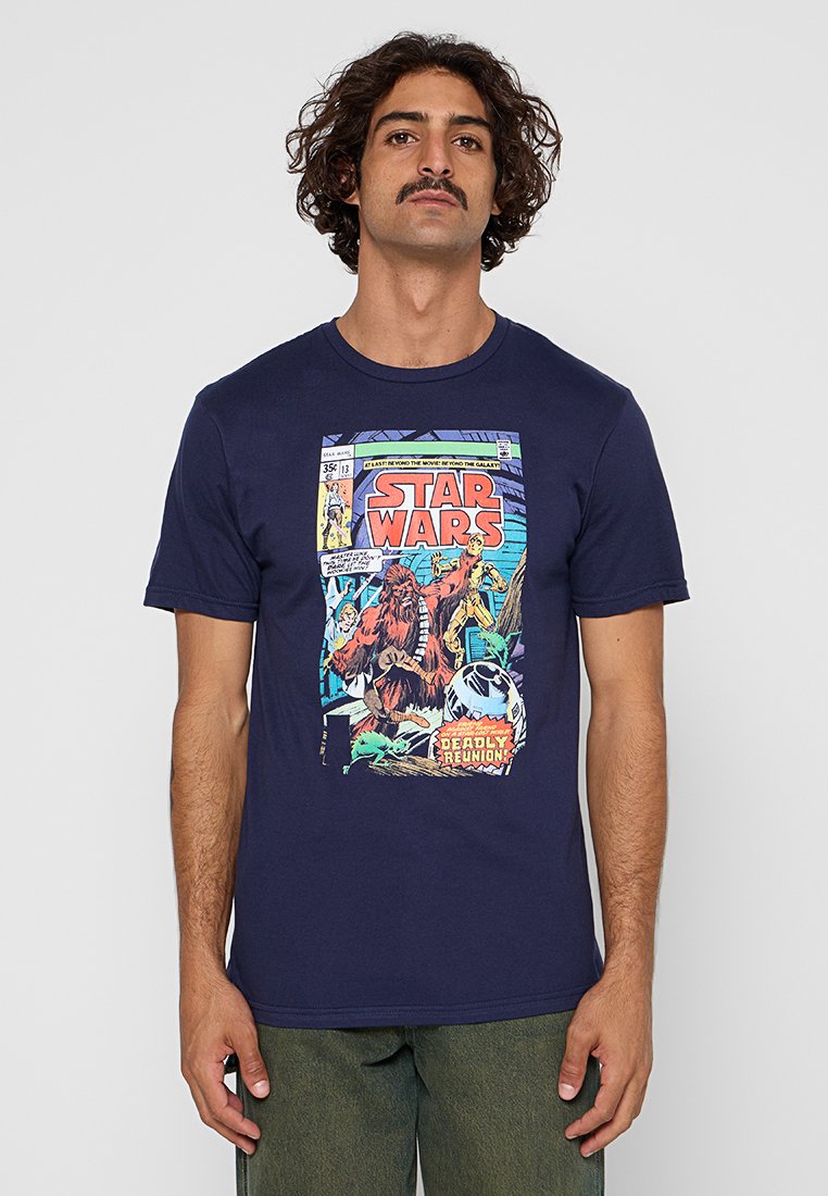 Star Wars T-shirt print donkerblauw Star Wars T-shirt print donkerblauw