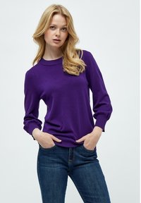 Minus MIMERSIN KNIT TEE - Pullover - violet indigo