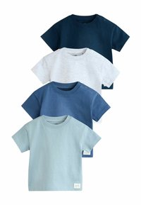 Next REGULAR FIT SHORT SLEEVE 4 PACK - Triko s potiskem - blue