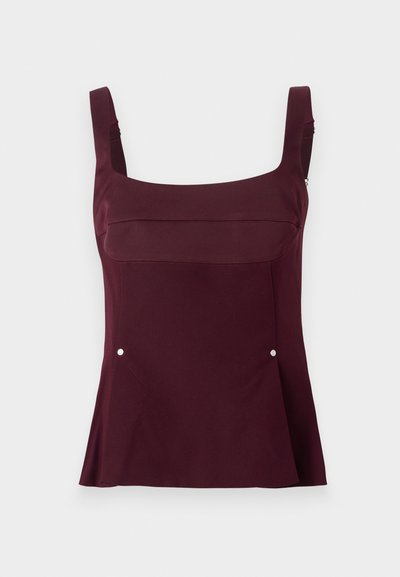 Stine Goya DOUBLE SIDED SLEEVELESS FITTED WAIST - Felső - aubergine