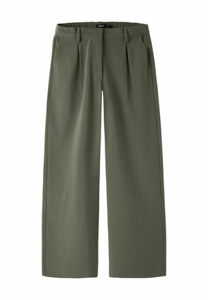 WIDE LEG - Trousers - khaki
