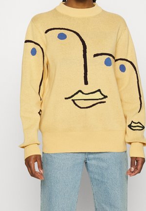 Strickpullover - dark yellow