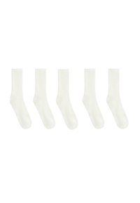5 PAIRS OF COTTON BLEND CLASSIC - Ponožky - white