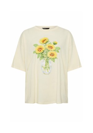 Yours Clothing, PLUS SIZE T-SHIRTS - T-shirts print - yellow