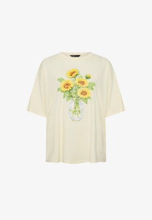 Yours Clothing, PLUS SIZE T-SHIRTS - T-shirts print - yellow