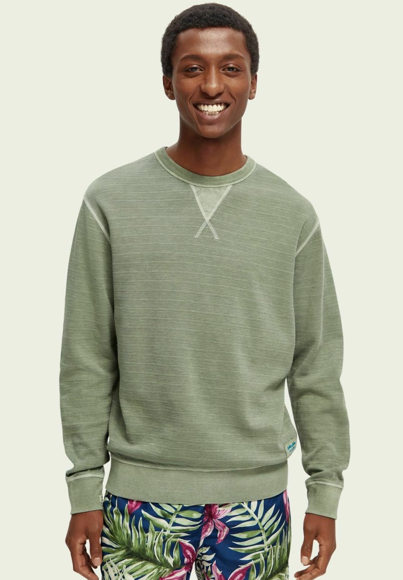 Timberland Men's Garment Dye Back Graphic Crew Neck Sweat At Men