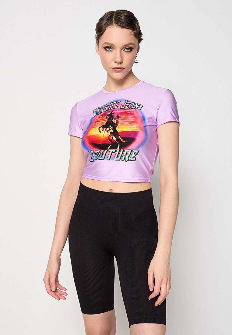 Versace Jeans Couture T-shirt print lila