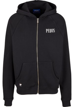 BACK LOGO - Zip-up sweatshirt - black