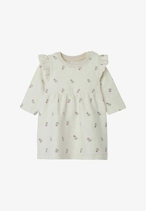 Name it, LANGARM - Vestito di maglina - peyote melange