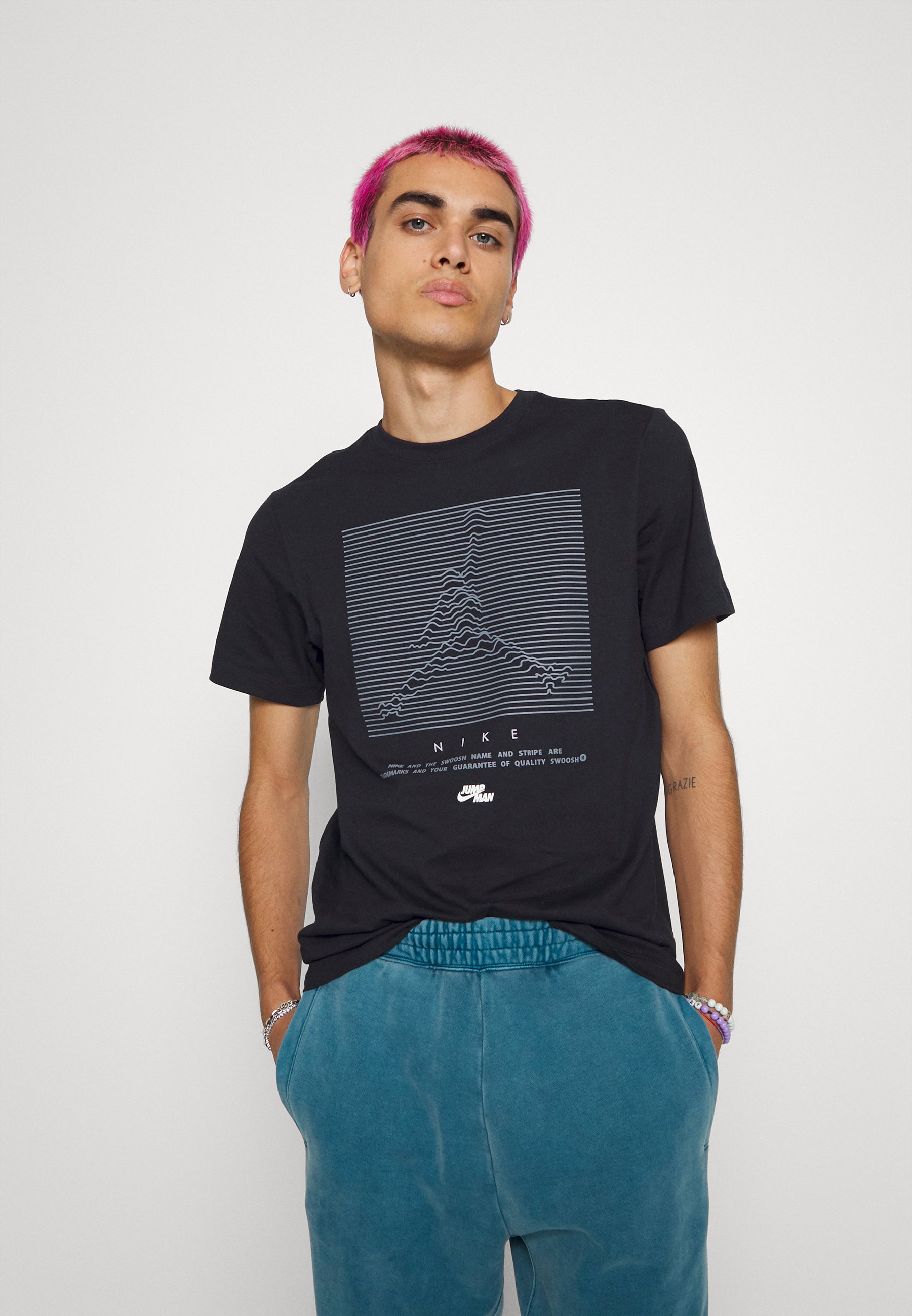 Jordan Print T-shirt - black/white 