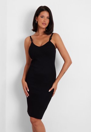 Guess MITTELLANGES BODYCON - Etuikleid - schwarz