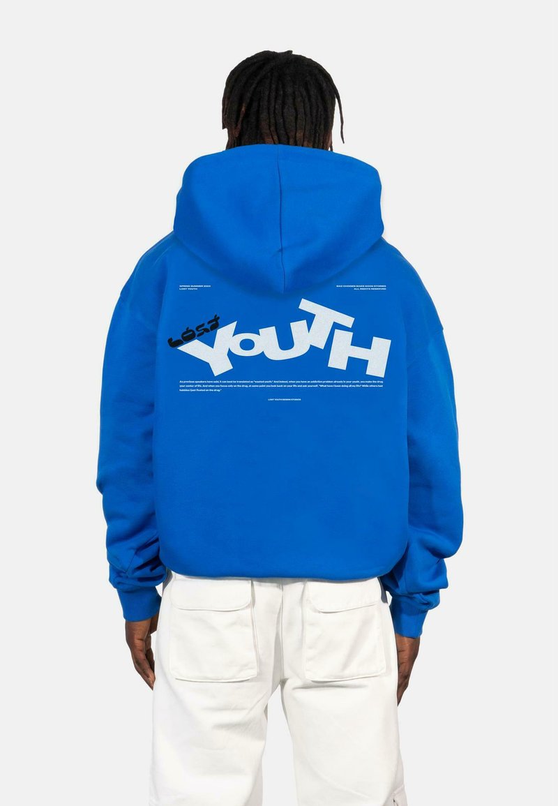 Lost Youth MÄNNER LY ''YOUTH'' Hoodie cobalt blue/blauw Zalando.nl