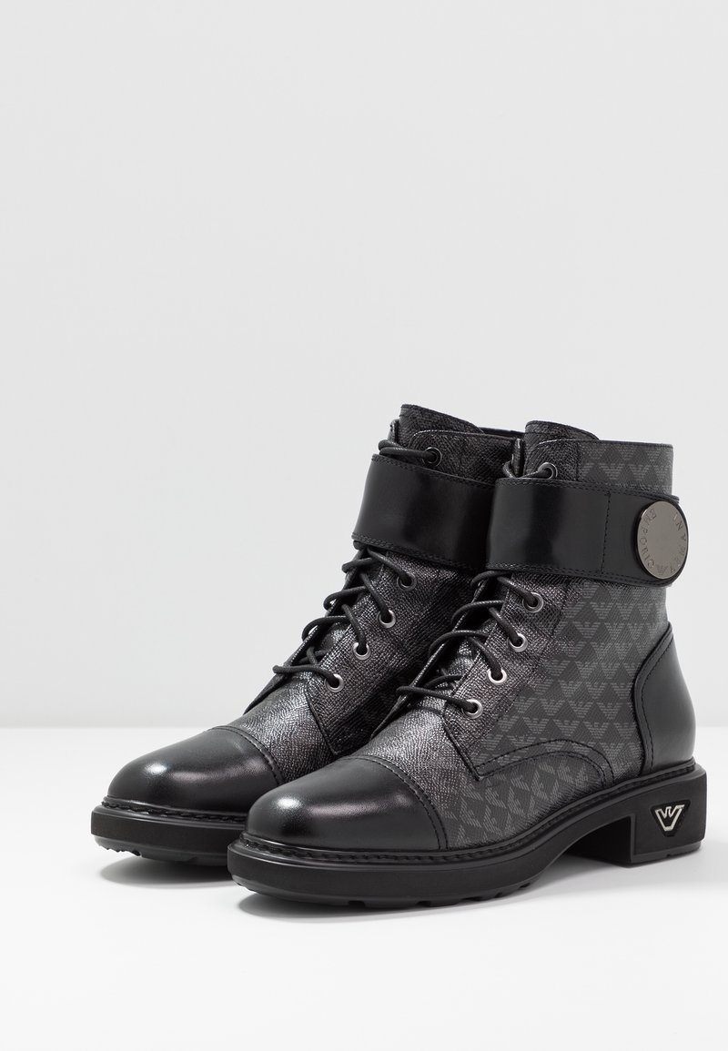 Emporio Armani Lace-up ankle boots - black - (Pre-owned  display picture 1