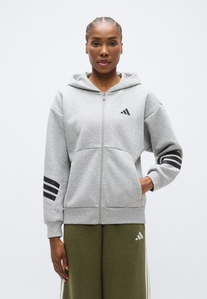 Užtrauktuku užsegamas treningas - medium grey heather