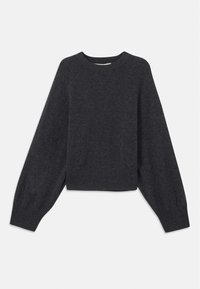 Stickad tröja - moonless night melange