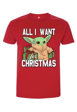 Star Wars STAR WARS THE MANDALORIAN CHRISTMAS BABY V2 - T-shirt z nadrukiem