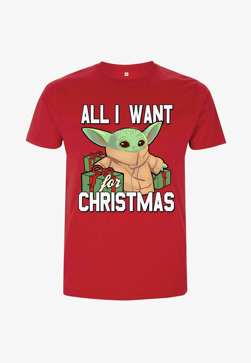 Star Wars STAR WARS THE MANDALORIAN CHRISTMAS BABY V2 - T-shirt z nadrukiem