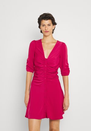 TERESA DRESS RUCHED SLEEVE AND BODY DRESS - Day dress - berry