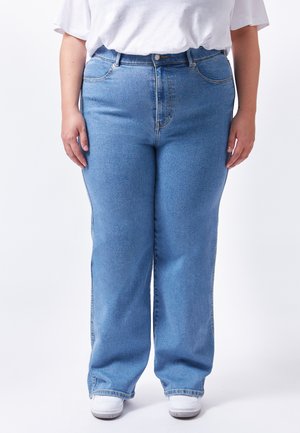 MOXY PLUS - Jeans a sigaretta - cape plain light blue