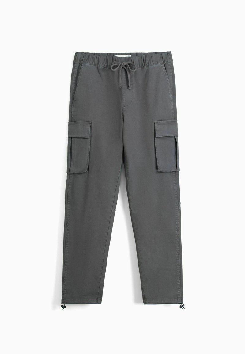 Bershka Cargobroek grijs