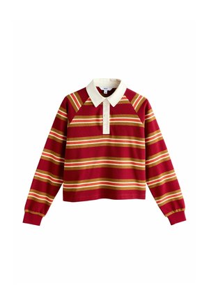 CONTRAST STRIPE RUGBY  - Poloshirt - red yellow