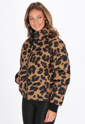 Téli dzseki - brown multicolor